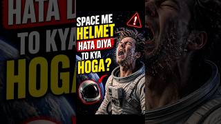 Space me helmet hata diya to kya hoga? #space #astrocurio #spacefacts #scienceexplained #weirdfacts