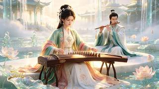Deep Relaxation & Stress Relief Chinese Zen Music | Guzheng & Flute In Dreamy Lotus Cloud Palace screenshot 4