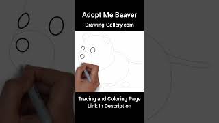 Adopt Me Beaver Tracing and Coloring Page Link In Description #shorts #tracingpage #drawinggallery