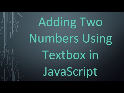 Adding Two Numbers Using Textbox in JavaScript