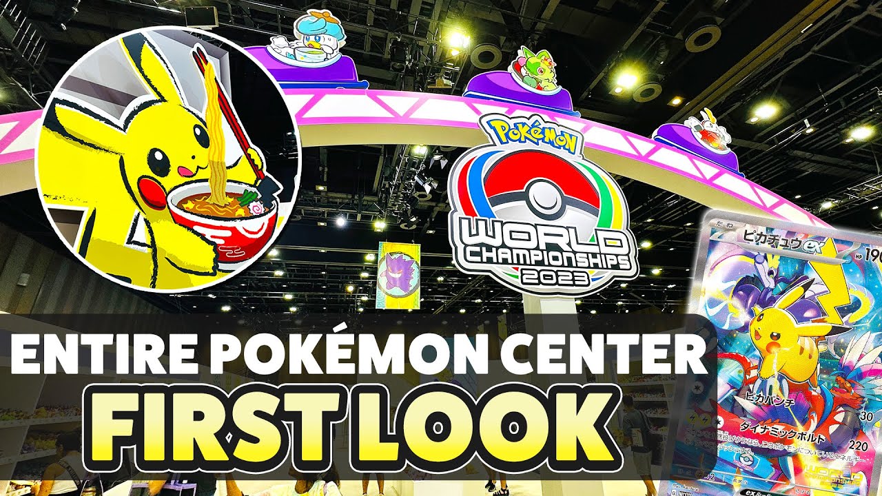 Внутри Yokohama Pokemon Center на чемпионате мира 2023 года!