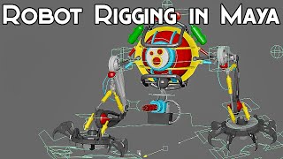 Overview of  Robot Rigging in Maya | Mechanical Rigging by Heba Sadek | Procedural Animation