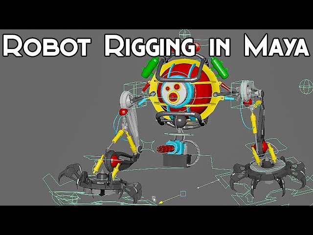 Overview of  Robot Rigging in Maya | Mechanical Rigging by Heba Sadek | Procedural Animation