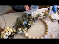 Making A Wood Bead Wreath￼