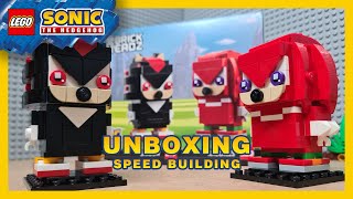LEGO Sonic the Hedgehog: Knuckles e Shadow (40672) Unboxing, Speed Building and Review 2024 ASMR
