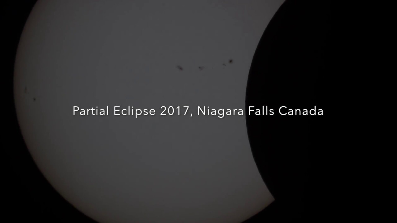Solar Eclipse footage August 22 2017 Niagara Falls YouTube