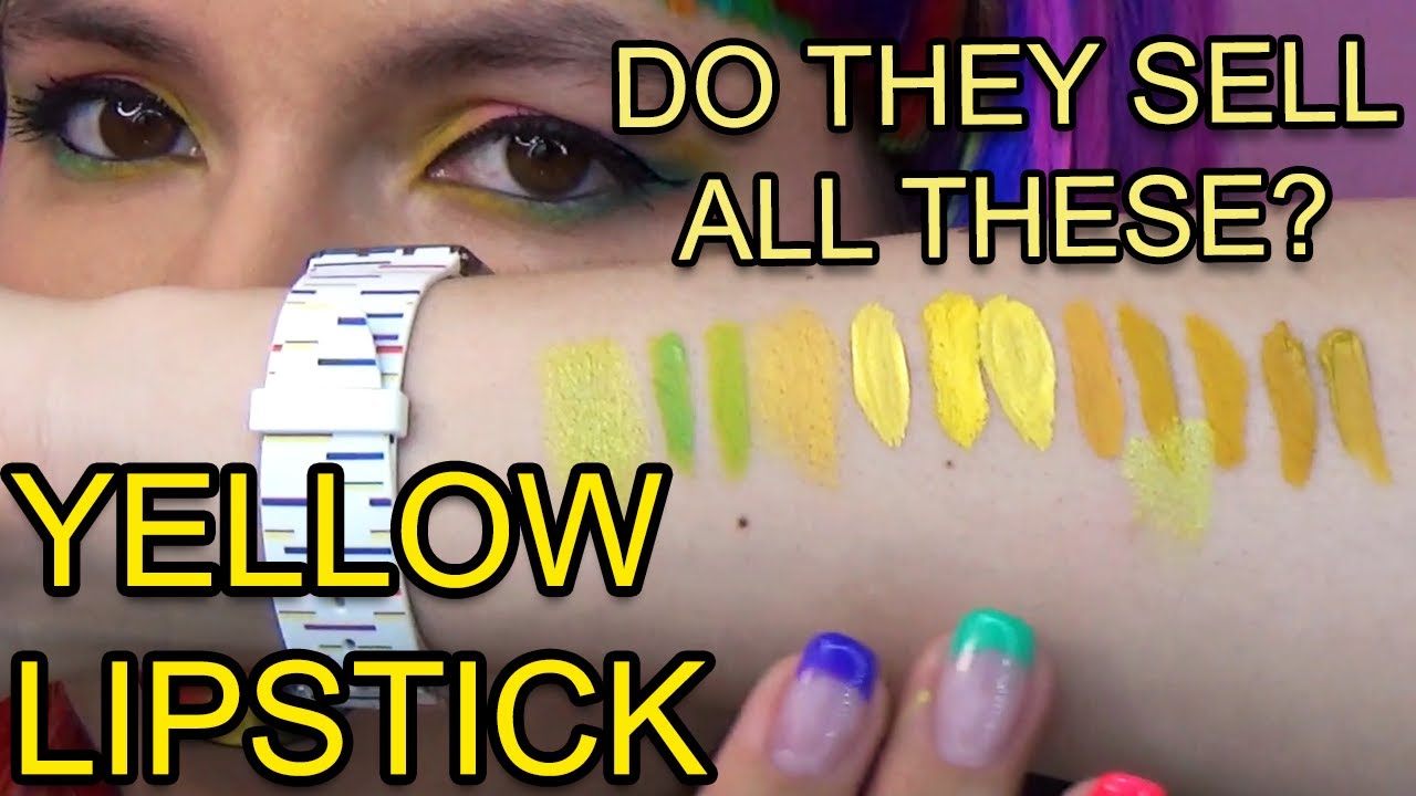 Why are yellow lipsticks the hardest to find? | Yellow lipstick collection!