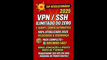 💻 Como Montar Seu Servidor VPN/SSH Ilimitado do Zero – Guia Completo Atualizado 2025 🚀