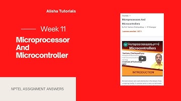 Microprocessors And Microcontrollers Assignment 11 Answers Week 11 solutions #nptel2021