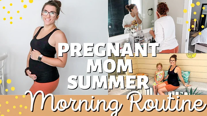 Pregnant Morning Routine | Summer 2022 | Realistic Mom of 2 Morning Routine + Mom Hacks