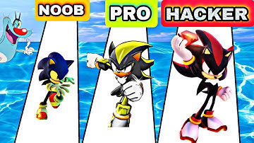 NOOB vs PRO vs HACKER | In Sonic_Dash Funny Gameplay in hindi | With Oggy, Jack, Bob |IND AV GAMER|