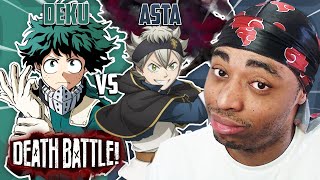 Deku VS Asta Death Battle Reaction