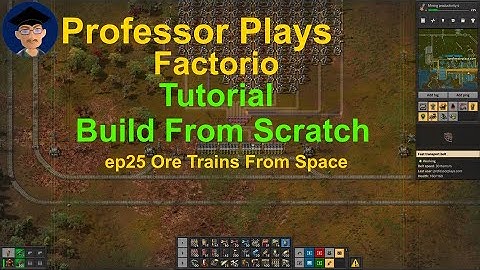 Factorio Tutorial Build From Scratch ep25 Ore Trains From Space