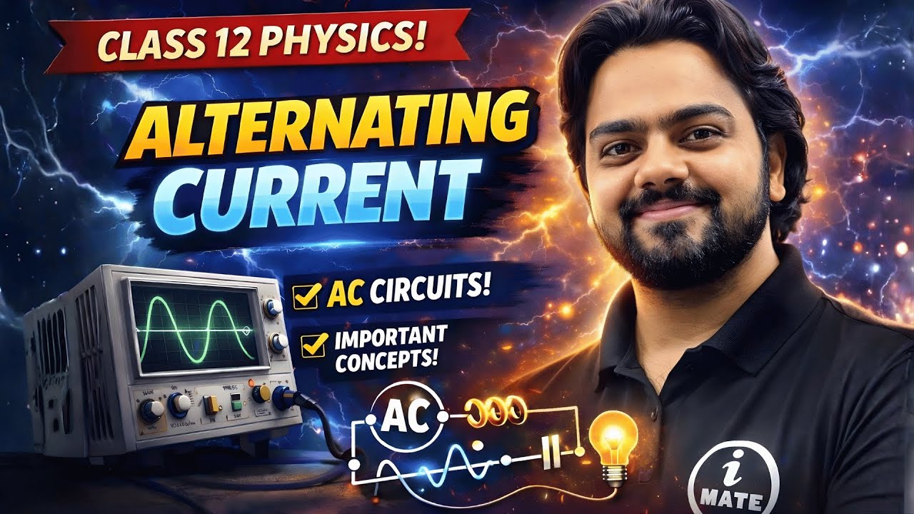 ⚡ Alternating Current (AC) | Class 12 Physics | CBSE & ISC | ONE SHOT Revision