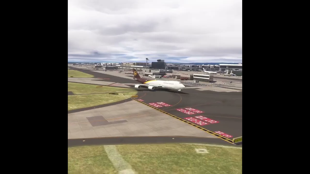 The Final Approach: Boeing 747 Touches Down #airplane #landing