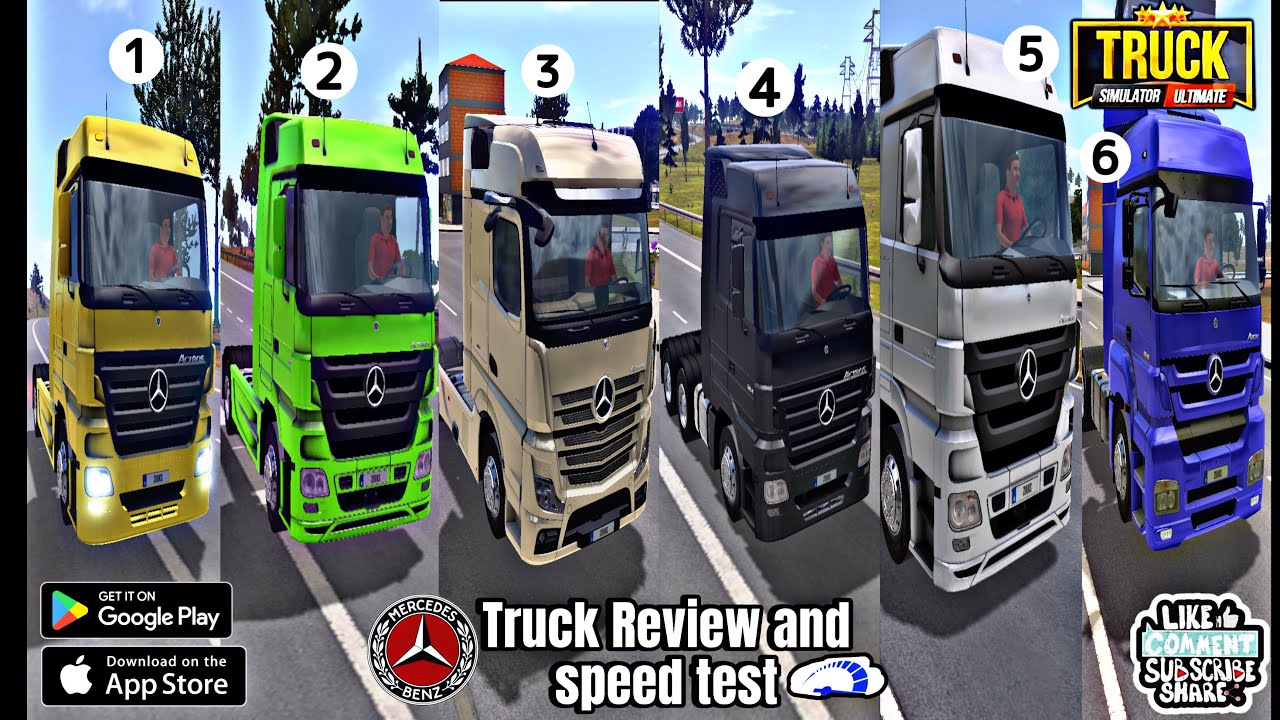 All Mercedes-Benz Trucks Speed Tested in Zuuks Truck Simulator ultimate – Full Review