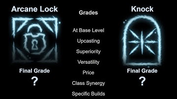 How Strong are Arcane Lock and Knock? - BG3 Report Cards / Tier List