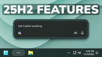 New Windows 11 25H2 Features - New Taskbar Search with Copilot (How to Enable)