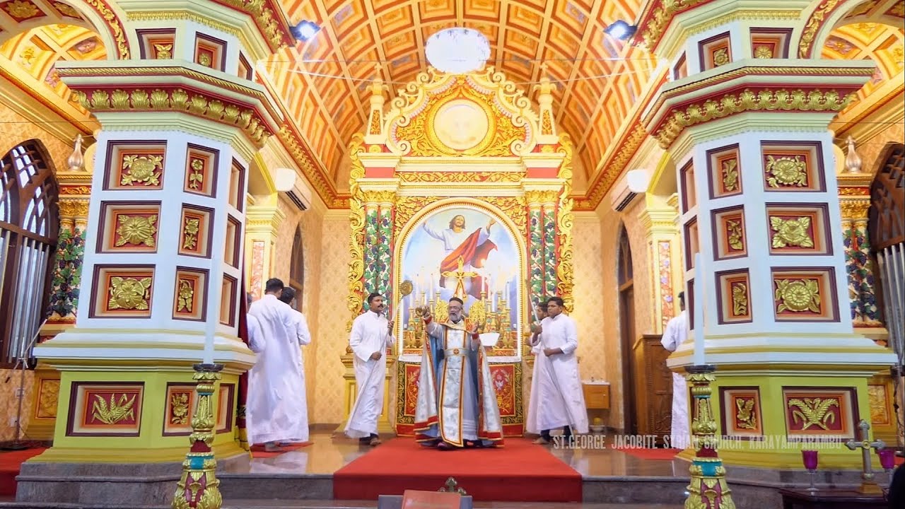 Holy Mass Qurbana St. Jacobite Syrian Church Karayamparambu