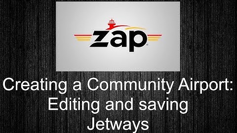 How to Create a Community Airport for Tower! Simulator 3: Editing and Saving Jetways