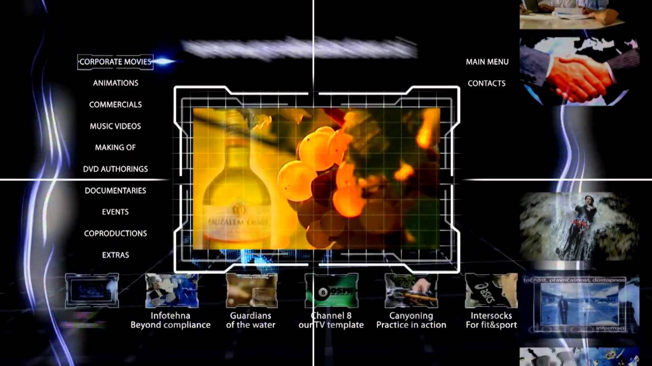 proBAKSTER   DVD corporate menu