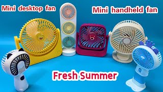 Mini handheld fan/Mini desktop fan-Strong Summer Winds| Unboxing And Review