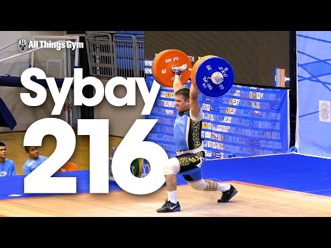 Rustem Sybay (94kg) 216kg Clean & Jerk 2015 Asian Weightlifting Championships