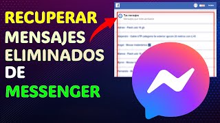 Como RECUPERAR MENSAJES de TEXTO BORRADOS De FACEBOOK✅ Recuperar Mensajes, fotos, Videos y más... screenshot 2