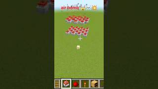 Minecraft Air Bomb Tutorial! 💣 #shorts #minecraft