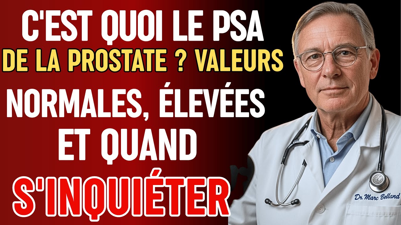 C'EST QUOI LE PSA DE LA PROSTATE ? | VALEURS NORMALES, ÉLEVÉES ET QUAND S'INQUIÉTER