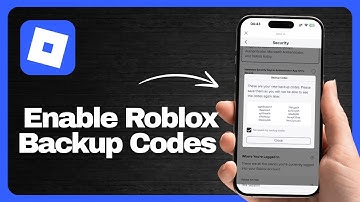 How to Enable Roblox Backup Codes | Generate Your Roblox Account Backup Codes