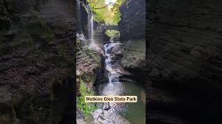 Watkins Glen Waterfalls #watkinsglen #waterfalls #beautiful #nature #rvtravel #shorts @RVWagginTails