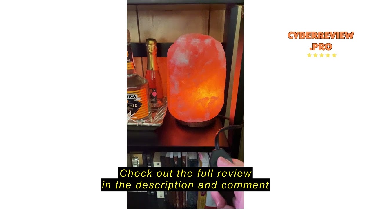 Review POHS 100% Authentic Natural Himalayan pink Salt Lamp 10-12 Inches Hand Crafted Crystal Rock S