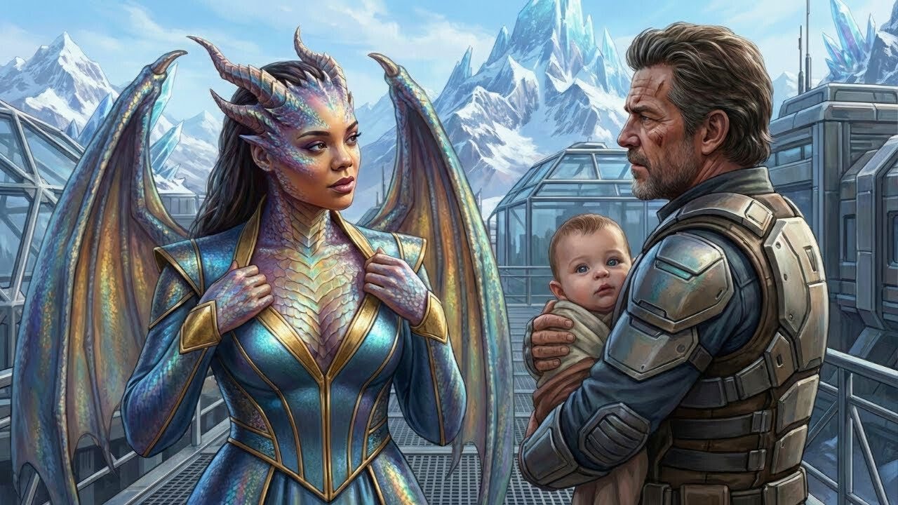 El veterano buscaba leche para su bebé—cuando la mujer dragona tocó la puerta con una oferta