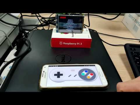 Probando el virtual controller en una #raspberrypi3