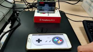 Probando el virtual controller en una #raspberrypi3