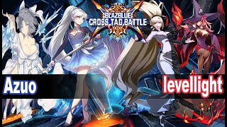 BBTAG: azuo (Weiss, Yumi) vs levellight (Hilda, Nine) Blazblue Cross Tag Battle Ranked Match