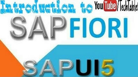 1.  Introduction to SAP UI5 FIORI for Beginners - Varun Rao