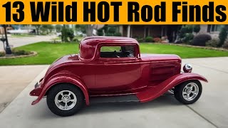 13 Wild Hot Rods for Sale in USA 🇺🇸 | 1932 Ford 3-Window, Roadster, Model T, Chevy Deals