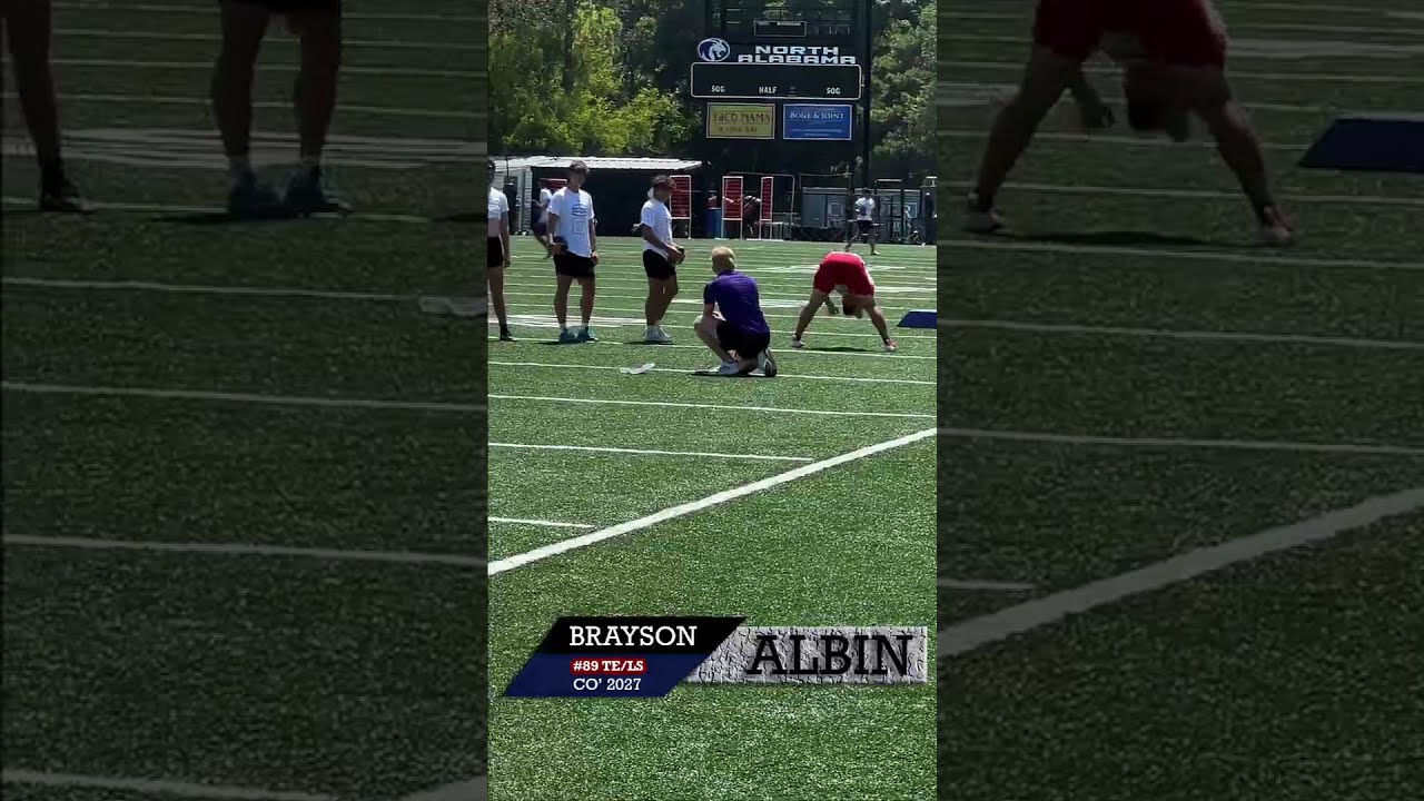 Brayson Albin Short Snaps At UNA Specialist Camp Onepercent Football Longsnapper Toetheline