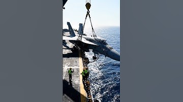 Hanging by Chains! Fighter Jet Crane Lift