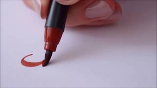 Brushlettering mit dem Edding 1340 Brushpen - by eineckig.com
