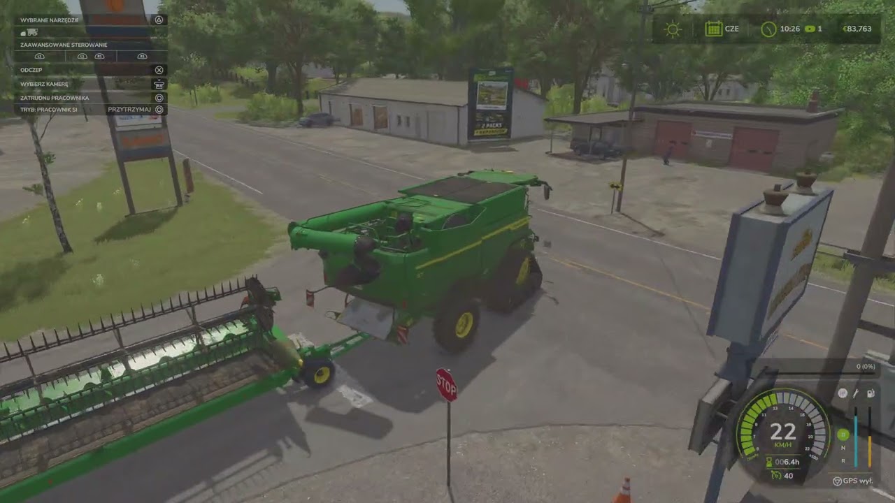 Farming Simulator 25 PS5 barley harvest, baling straw
