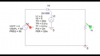 Half Wave Controlled Rectifier (SCR/Thyristor) | Bangla | Pspice simulation. ORCAD Capture
