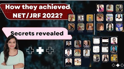 Secrets Revealed | How they Achieved NET/JRF 2022 | Niharika Bhagtani