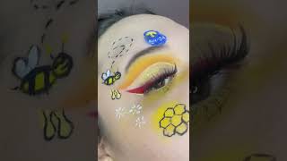 Winnie the Pooh eyemakeup 🍯🐝🖤