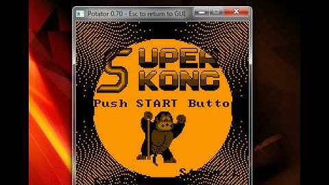 Super Kong - Watara Supervision - emulador Potator 0.70 - probado en Windows 7 x64