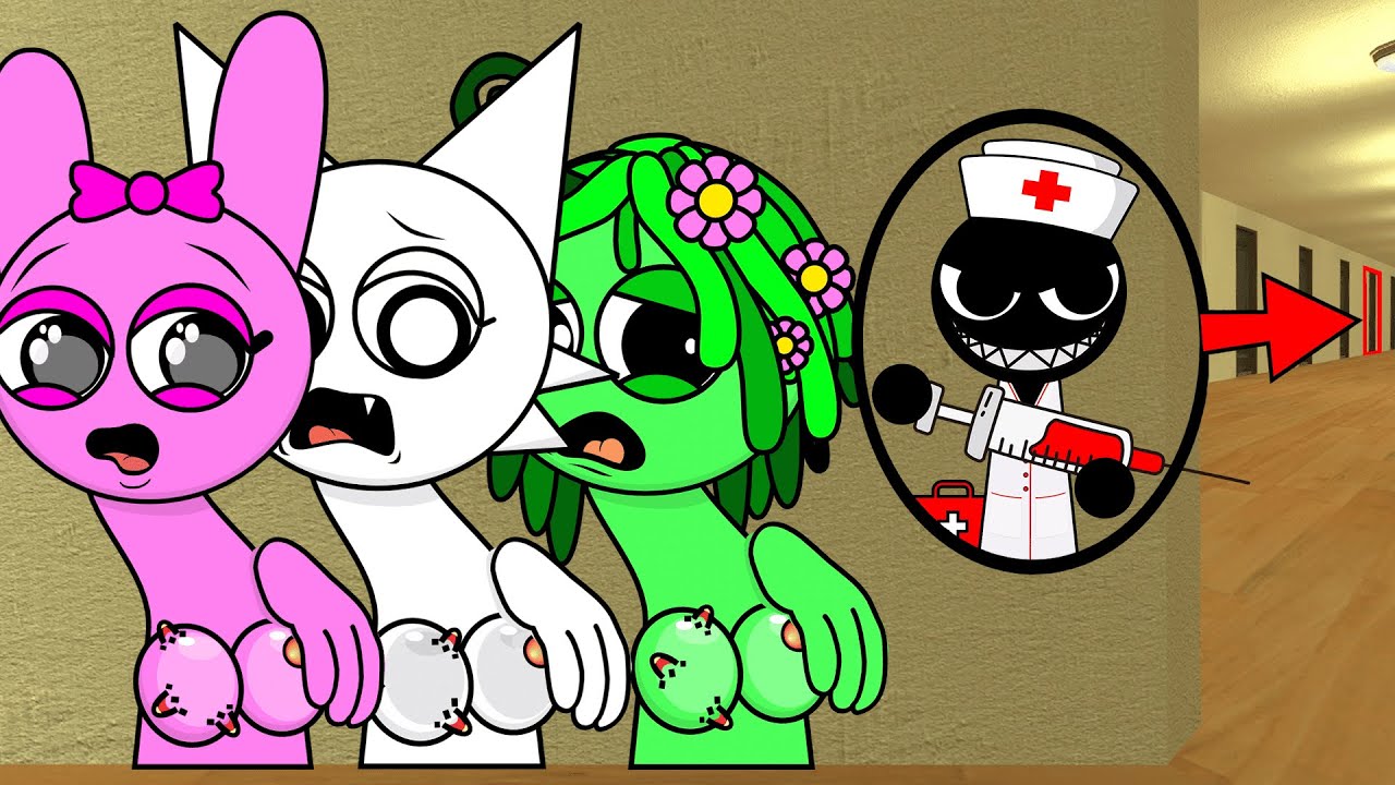 Sprunki Pinki & Wenda & Vineria Wants me to Help Them but Mr.Black Doctor ... | Garry's Mod