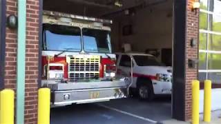Matthews Fire and EMS Engine 12 responding to an MVA along with MEDIC