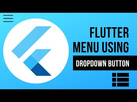 Flutter Drop Down Button Widget - Flutter Dropdown Menu Item Example